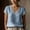 Blue, variant on Womens T-Shirt Red V-Neck Short Sleeve Relaxed Fit Cotton Top Sizes S-2XL, Size L