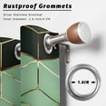 thumbnail image 2 of Outdoor Curtains for Patio Waterproof, Green Geometric Outdoor Privacy Panels Grommet, Ombre Modern Abstract Art Blackout Outside Curtains for Porch/Cabana/Pergola/Gazebo 54"x84", 1 Panel, 2 of 8