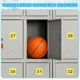 thumbnail image 4 of Uxcell 2" Etiquetas Numeradas Consecutivas 1 Set Autoadhesivas Amarillas, 4 of 6