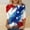 Red, variant on Cavosen American Flag T Shirts Women Independence Day 3/4 Sleeve Crewneck T Shirts USA Star Striped Graphic Tops Lady XL 4th of July Casual T Shirts Red White and Blue Tunic Tees