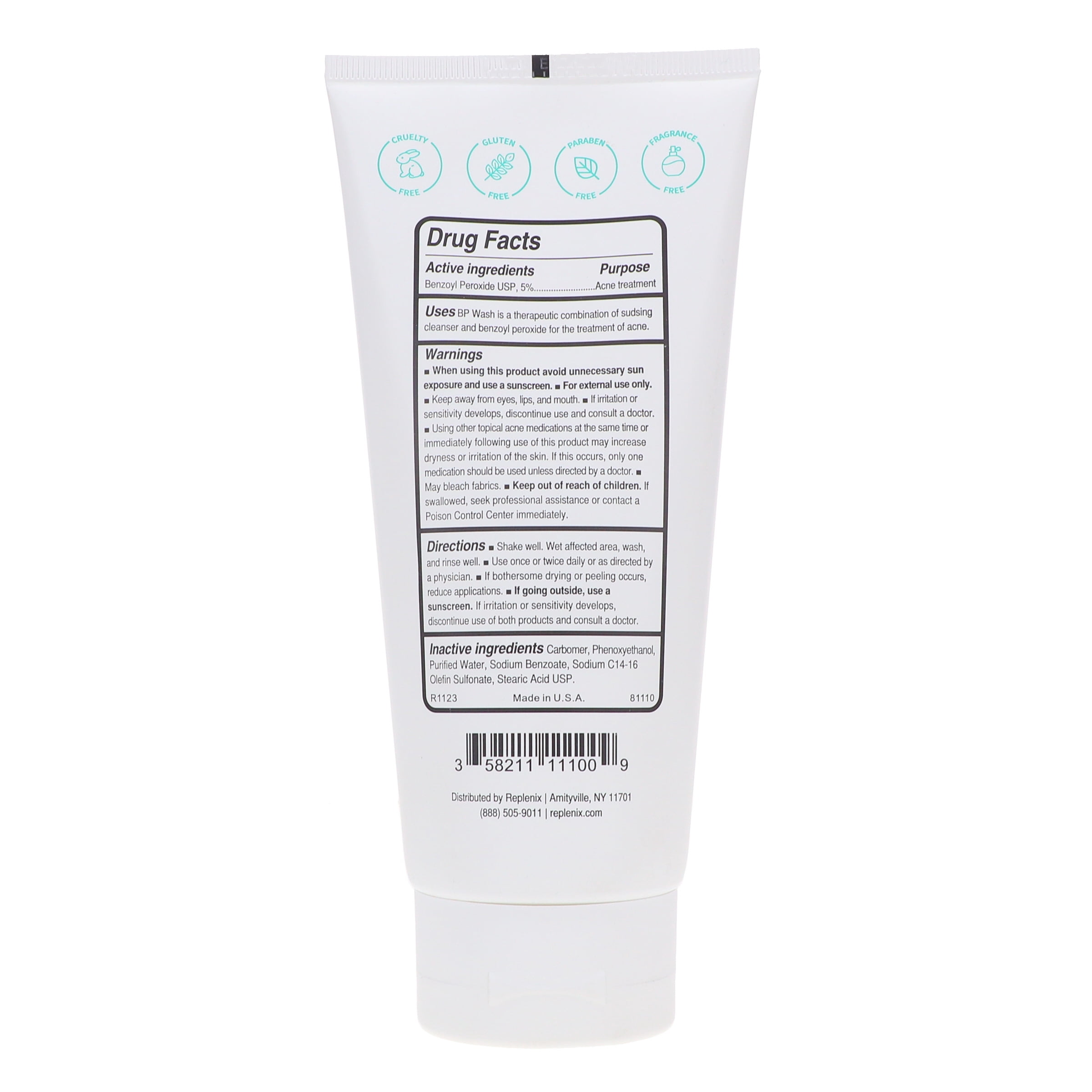 Replenix BP 5% Acne Wash 6.7 oz