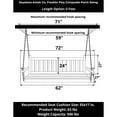 thumbnail image 5 of Keystone Amish Co. 5 Foot Franklin Poly Composite Porch Swing, Cherry Wood, 5 of 5