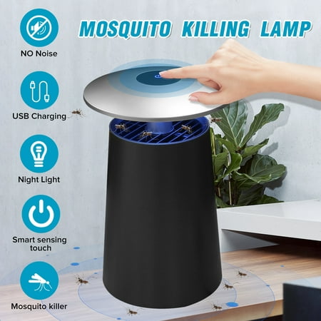 NEW UPGRADED Electric Mosquito Killer, AUGIENB LED Light Trap Lamp Fly Bug Zapper Mosquito Insect Killer Lamp, USB Power Supply, UV Light Killing for Indoor Outdoor Pest (Best Way To Trap And Kill Fruit Flies)