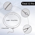 thumbnail image 2 of 1 caja de 12 pulseras de cadena de serpiente con dijes, pulseras de dijes de plata a granel con cierre de langosta, pulsera de cadena de serpiente ajustable de metal y acero inoxidable, 2 of 6