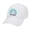 White, variant on Christian He is Risen Boho Rainbow Embroidered Twill Baseball Cap Hat with Adjustable Metal Buckle Back-Pink