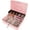 Pink key lock, variant on Cash Box with Money Tray and Key Lock, Money Box with Safe Locking, Money Lock Box for Cash Register 11.8"x9.45"x3.54" Pink XL Large