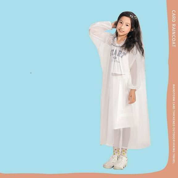 BAODANN Spring Summer And Autumn Boys' And Girls' Plain Color Buttoned Teal Girls Raincoat Toddler Girl Lightweight Coat Raincoats with Hood Girls Rain Coats Size 6-7 Big Girls Winter Coats Size 8