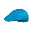 thumbnail image 3 of NYFASHION101 Fashionable Solid Color Unisex Cotton Duck Bill Newsboy Ivy Cap, Aqua, 3 of 4