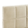 thumbnail image 5 of Kumix Velvet Full Size Upholstered Daybed, Sofa Bed Frame with Guardrail for Teens Adults, Wood Frame Daybed for Bedroom-Beige, 5 of 6