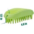 thumbnail image 2 of Cepillo de champú de silicona para mascotas Zoopolr para perros y gatos, color verde, 2 of 7