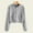 Gray, variant on Dyfzdhu Zip Up Hoodies for Women Casual Solid Color Long Sleeve Hooded Sweatshirt With Pocket Workout Tops, Black M