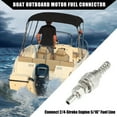 thumbnail image 3 of Unique Bargains 5/16" Boat Motor Fuel Connector Male and Nut for Tohatsu for Nissan 2/4 Stroke Outboard 5-90HP, 3 of 6