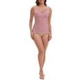 thumbnail image 2 of INSPIRE CHIC Women's Crisscross Lace Trim Adjustable Shoulder Straps Maternity Nursing Tops Camisole Padded for Breastfeeding M Pink, 2 of 5