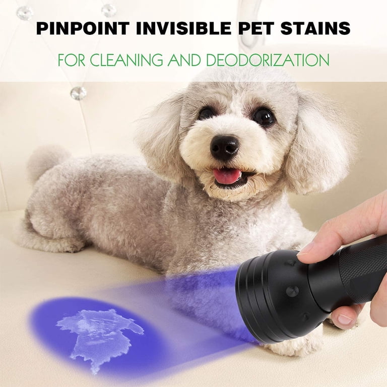 51 LED & 12 LED UV Flashlight Combo - Pet Urine Detector, Bed Bug Finder, Scorpion Light, Authenticator
