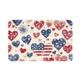 thumbnail image 2 of Patriotic Summer Welcome Doormat, Multicolour Polyester Door Mat with Rubber Backing, Non-Slip Indoor Outdoor Floor Mat 40 x 60 cm, 2 of 6