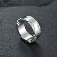 thumbnail image 6 of 8.7mm Gold/Silver Rhinestone Band Men's Stainless Steel Polished Ring Size 7-12, 6 of 7