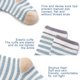 thumbnail image 3 of 6 pares de calcetines tobilleros de algodón para niños pequeños y niños pequeños, calcetines neutros suaves, cálidos y cómodos para bebés, 3 of 5