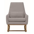 thumbnail image 3 of Coaster Upholstered Rocking Chair Grey and Golden Brown-Color:Grey,Finish:Other Color,Style:Contemporary, 3 of 7