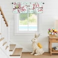 thumbnail image 6 of Valance Curtains for Kitchen Windows Gnome on Cherry Tree Branch Rod Pocket Valance Easter Flower Rabbit Egg Short Window Curtain Topper for Bedroom Living Room Bathroom 42x12in,1&nbsp;Panel, 6 of 9