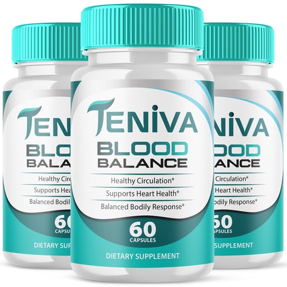 Teniva Blood Balance Support Pills Advanced Formula Vitamin Supplement 180 Capsules