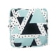 thumbnail image 2 of Bolsa para guardar toallas sanitarias, artículos de aseo, porta toallas sanitarias femeninas, neceser pequeño para maquillaje triangulo negro verde, 2 of 9