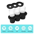 thumbnail image 3 of ievspot Silicone Ice Mold Cylinder Hollow Shape Stackable Juice Whiskey Cocktail Ice Cubes Maker, 3 of 8