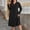 Black, variant on Oplxuo Womens Spring Fall Long Sleeve Dresses Quarter Zip Collared Plus Size Comfy Casual Pullover Knit Sweater Dress 2026