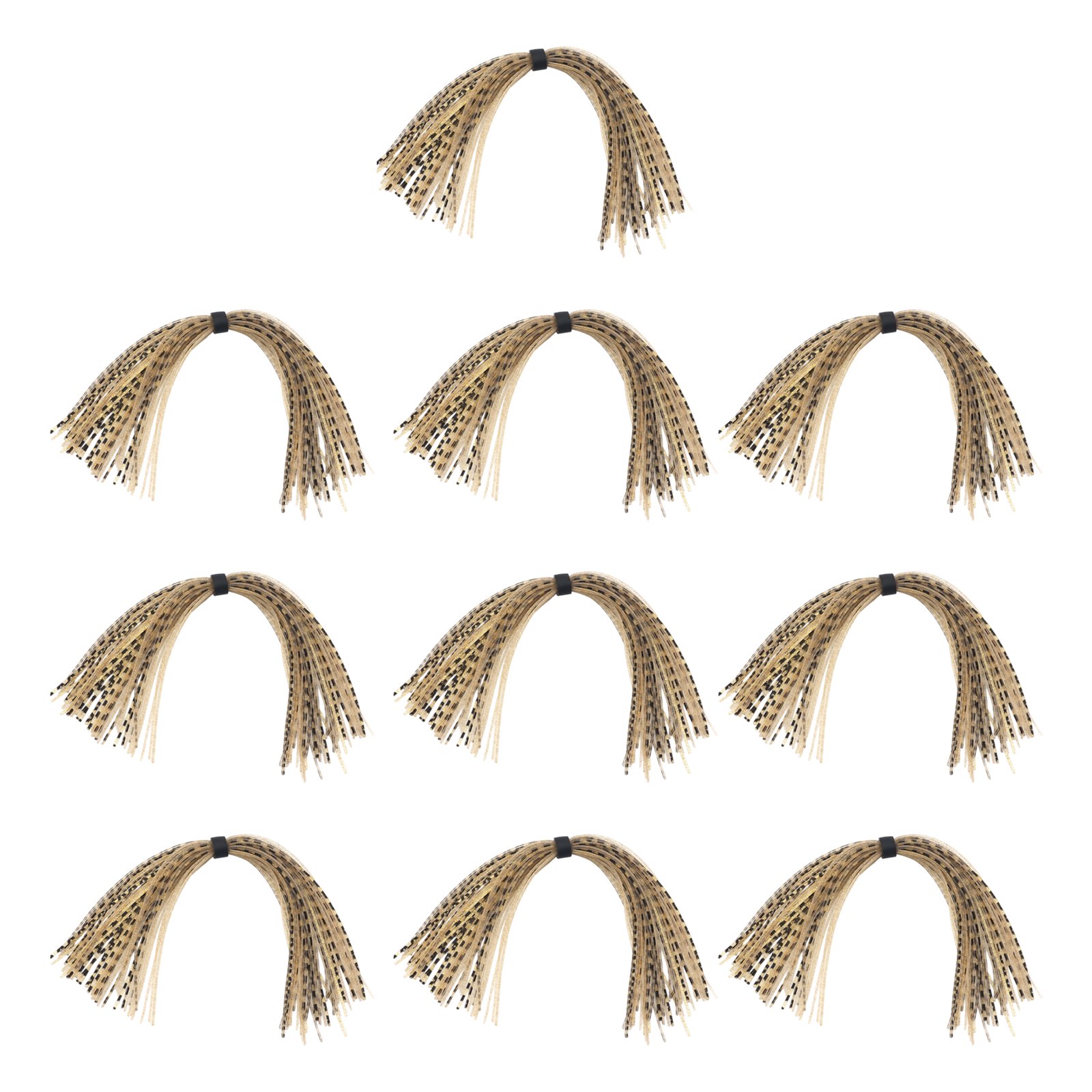 10 Bundles Silicone Jigs Skirts 44 Strands/Bundles Squid Silk Tying Component Spinnerbaits Buzzbaits Squid Skirt