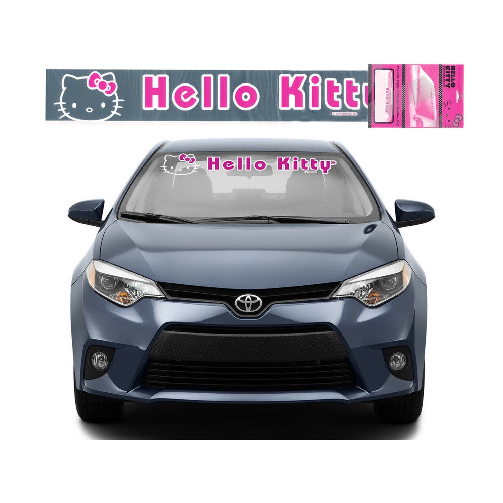 New Sanrio Hello Kitty Pink Car Truck Front Back Window Windshield