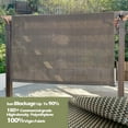 thumbnail image 3 of HDPE Breathable Pergola Replacement Cover Panel Canopy Shade Cover with Rod Pockets Brown, 3 of 6