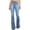 01 Light blue, variant on Weiqiqre Women's Jeans , Fashion Ladys High Waisted Lacing Loose and Comfortable Stretch Wide Leg Straight Pants On Sale