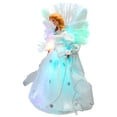 thumbnail image 4 of Northlight Color-changing Fiber Optic Angel with Rose Christmas Tree Topper - 12" - White, 4 of 6