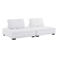 thumbnail image 4 of Modway Saunter Causeuse 2 Pcs en Tissu Capitonné Tissu en Blanc, 4 of 6