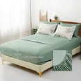 thumbnail image 4 of Juego de edredón WONGS BEDDING Botanical Queen, 7 piezas, color verde, 4 of 7