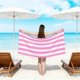 thumbnail image 5 of Microfiber Beach Towel 59.1x29.5in for Travel, Sand Free Quick Dry Towel for Swimming Pool, Double Sided Velour Bath Towel for Camping, 5 of 6