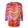 thumbnail image 5 of QTOCIO 3/4 Hauts à Manches pour Femmes, Hauts d'Été à Manches 3/4 pour Femmes, T-Shirts de Mode Décontractés Col Rond Manches 3/4 T-Shirt Ample Blouses pour Dames, 5 of 5