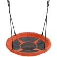 thumbnail image 2 of Machrus Swingan 37.5" Super Fun Nest Swing With Adjustable Ropes - Solid Fabric Seat Design - Orange, 2 of 6