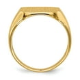 thumbnail image 2 of 14K Yellow Gold Ring Band Signet 13.0x14.0mm Closed Back Men's, Size 7, 2 of 5