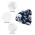 thumbnail image 3 of Lsque white arrow Skull Pattern Knitted Beanie, Unisex Winter Hat, Knit Hat Winter Beanies Thick Fisherman Beanies Cuffed Plain Skull Caps, 3 of 6