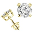 thumbnail image 6 of 1/5 Carats Total Weight Solitaire Diamond Earrings GH/I2-I3 14K White Gold, 6 of 7