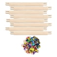 thumbnail image 1 of 8 piezas de para bordado, suministros de para bordado, pintura al óleo multiusos, pósteres, bastidor de madera resistente para lienzo., 1 of 7