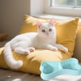 thumbnail image 5 of 2-8PC Lightweight Small Food and Water Pet Bowls Dog Feeding Bowls Cat Storage Bowl 2 in 1 Bone Shaped Feeder with Non Base for Small Dogs Puppy Cats Indoor Outdoor Durable Double Bowl, 5 of 9