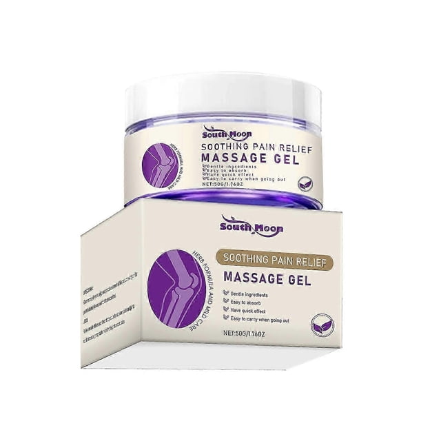 SOUTH MOON Soothing Pain Relief Massage Gel 50g Joint Purple Gel for Back, Neck, Hands, Knee