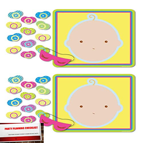 Pin The Pacifier Baby Shower Game (2 Pack)