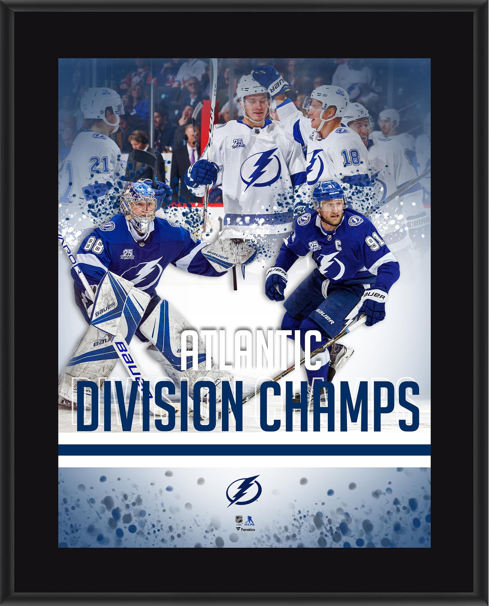 Tampa Bay Lightning 10.5" x 13" 2018 NHL Atlantic Division Champions