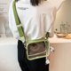 thumbnail image 4 of Bolso Bandolera Bolso Bolso bandolera de verano Casual PVC Lady Jelly Bag Cinta portátil para fiesta (verde), 4 of 5