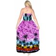 thumbnail image 2 of HAPPY BAY Women's A-Line Maxi Dress Boho Smocked Top Evening Long Strapless Tube Dresses for Women One Size Grape, Beach, 2 of 3