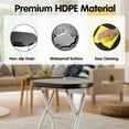 thumbnail image 4 of Topcobe 28" Portable Folding Stools with 330lbs Limited Sturdy Frame with Seat, Outdoor Deck Furniture, 4 of 10