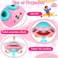 thumbnail image 2 of Flooyes Drawing Study Projector table for Kids, Learning Projector table Toys for Ages 3 4 5 6 7 8 Year Old Girl Birthday Gifts Pink, 2 of 7