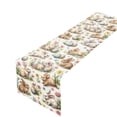thumbnail image 2 of Uuiauoio Happy Easter Table Runner Bunny Rabbit Easter Eggs Flower Tablecloth Easter Spring Summer Party Decorations and Supplies for Home Kitchen Table, 2 of 7